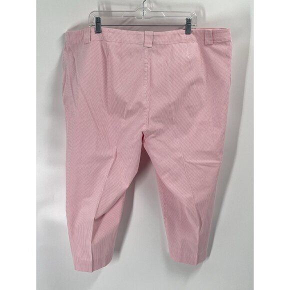 Ralph Lauren Nantucket Red Striped Crop Pants Cotton Old Money Country Club 2X - Picture 5 of 6